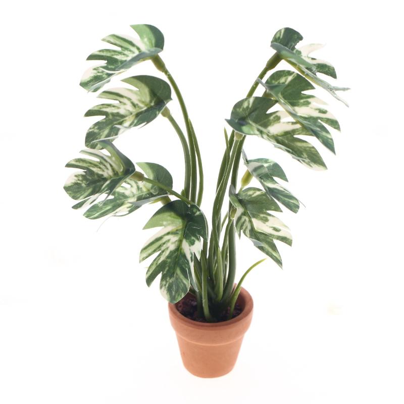 Pothos - 新品。1個入り 1/12 ドールハウス シミュレーション モンステラ 緑の植物