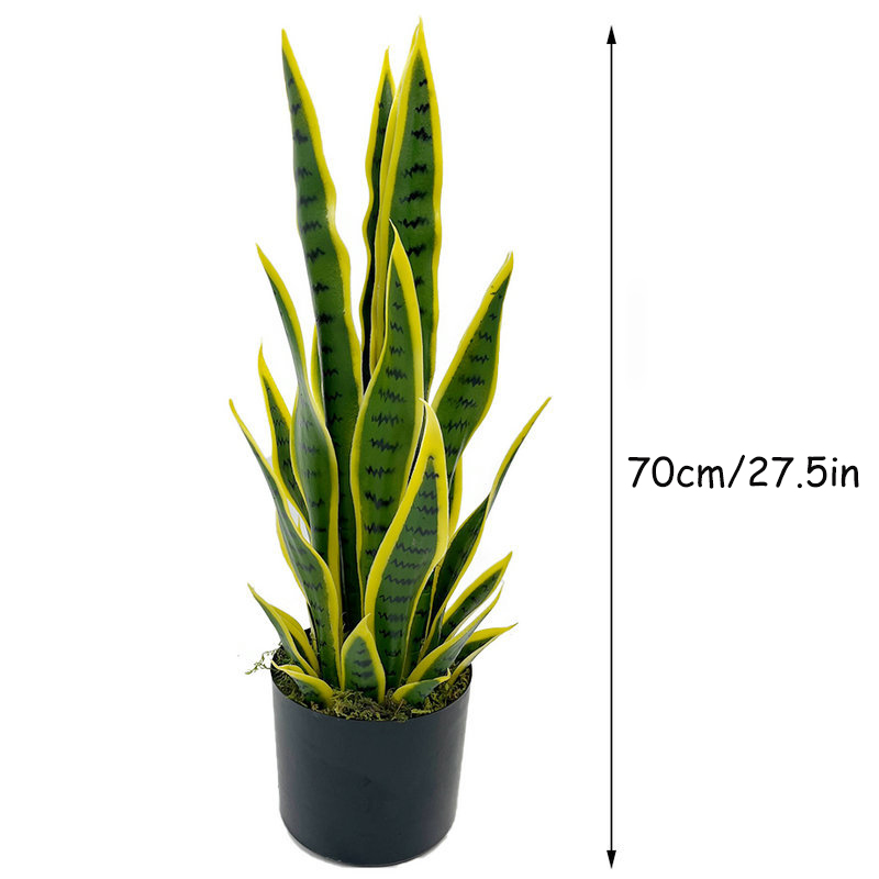 40-100cmの人工サンセヴィエリア（スネークプラント）黒 - Snake Plant のレビューと価格