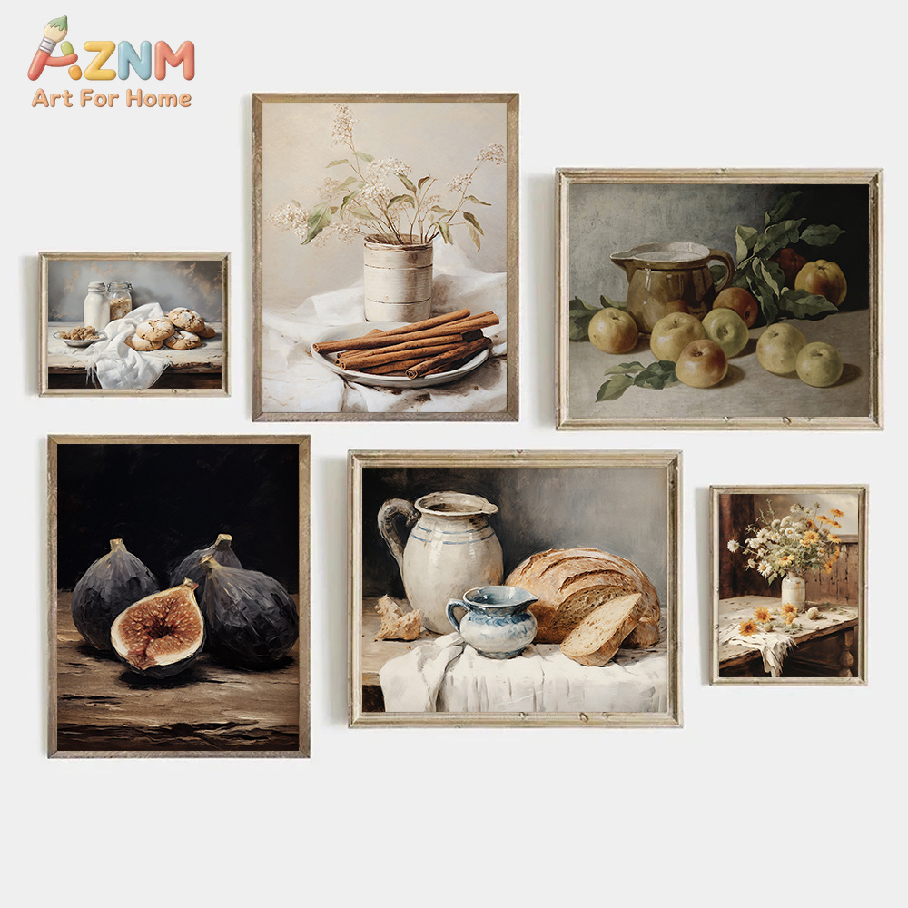 AZNM ヴィンテージニュートラル静物キャンバスプリントフル - Pothos のレビューと価格
