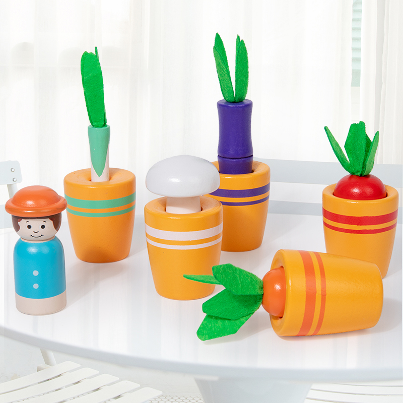 子供向け教育玩具セット - 模擬野菜栽培ゲーム、木製ニンジン - Plant Parent Yearly のレビューと価格