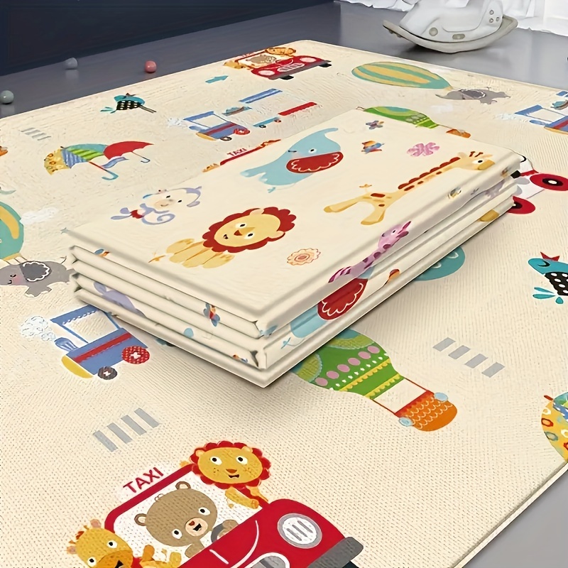 ベビープレイマット両面折りたたみ式漫画パターンクロールマット - Repotting Mat のレビューと価格